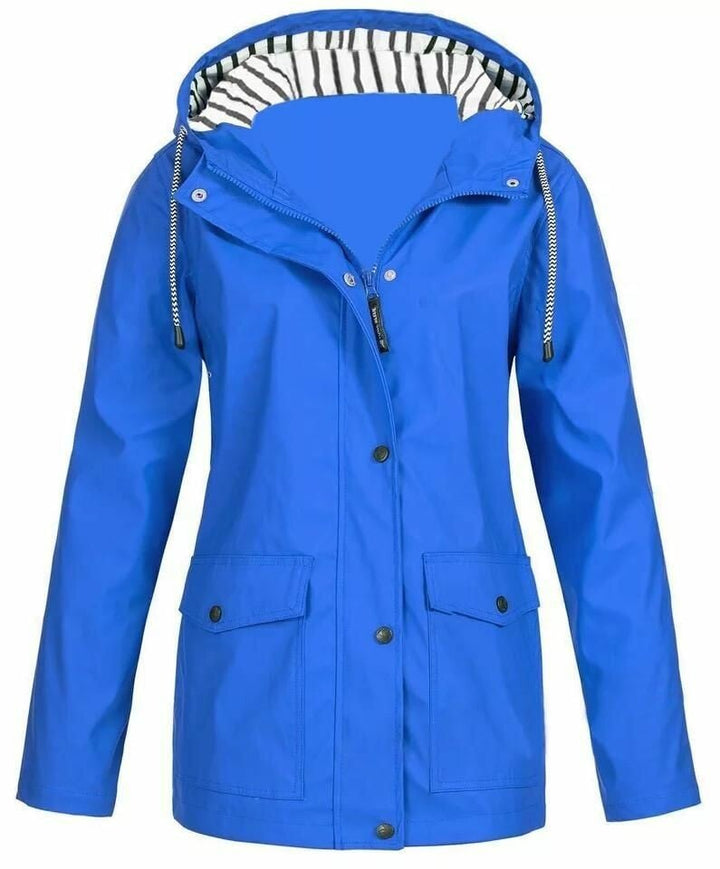 Ilektra – Elegante Langärmelig Wasserdicht KapuzenPullover