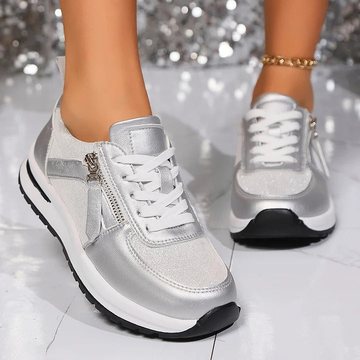 Maila - Bequemer Turnschuh Mit Seitlichem Reißverschluss