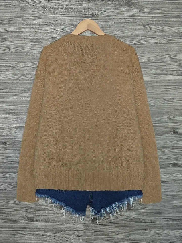 Urvana - Langarm Pullover Mit Katzen Drucken