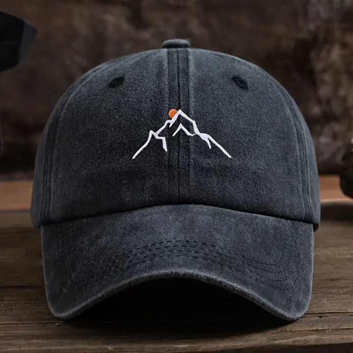 Ermil – Bestickte Baseball Kappe Mit Berggipfel