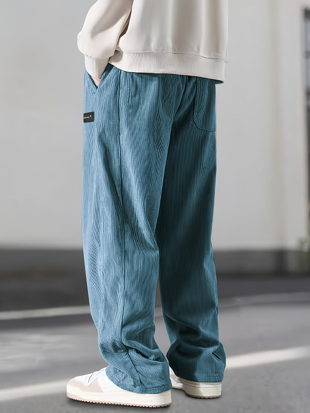 Asher - Gerade Geschnittene Hose Mit Kordelzug Der Taille