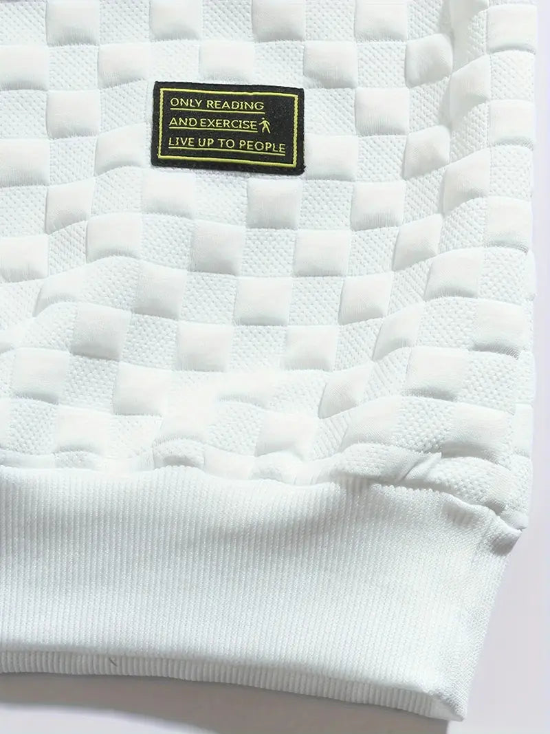 Stafford – Lässiges Sweatshirt Mit Karomuster Und Struktur