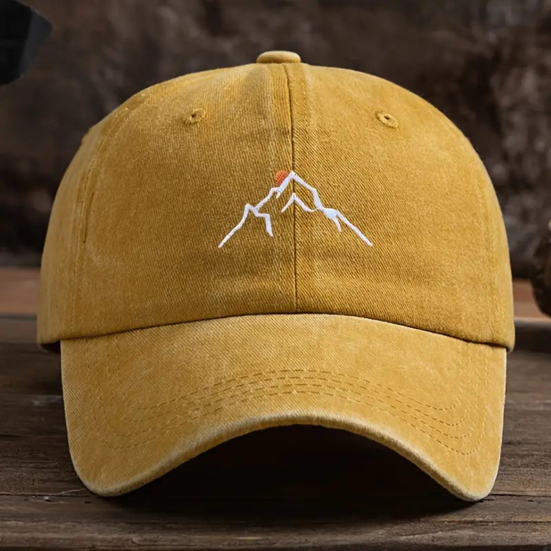 Ermil – Bestickte Baseball Kappe Mit Berggipfel