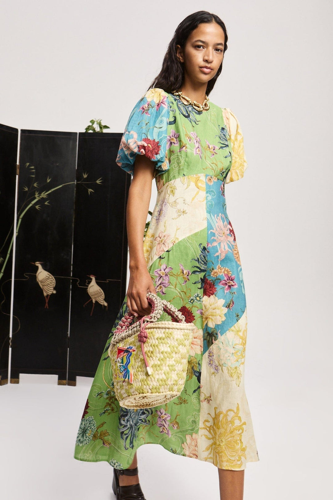 Maileen – Avery Midi Kleid mit Spleißung