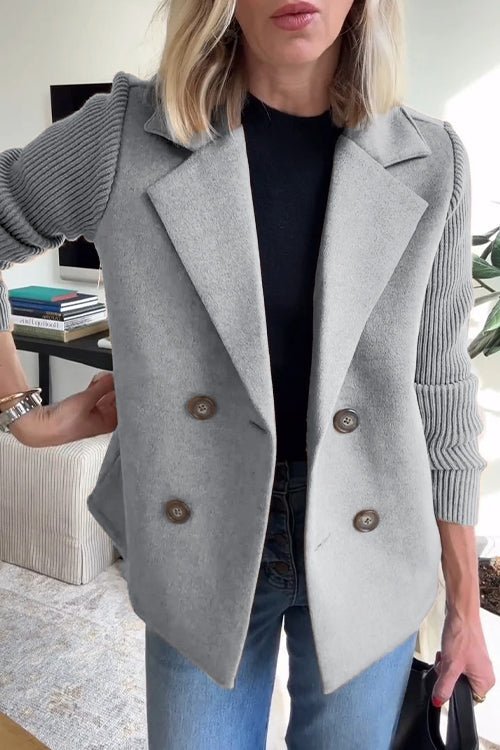 Kittiya – Eleganter Strickblazer Mit Langen Ärmeln