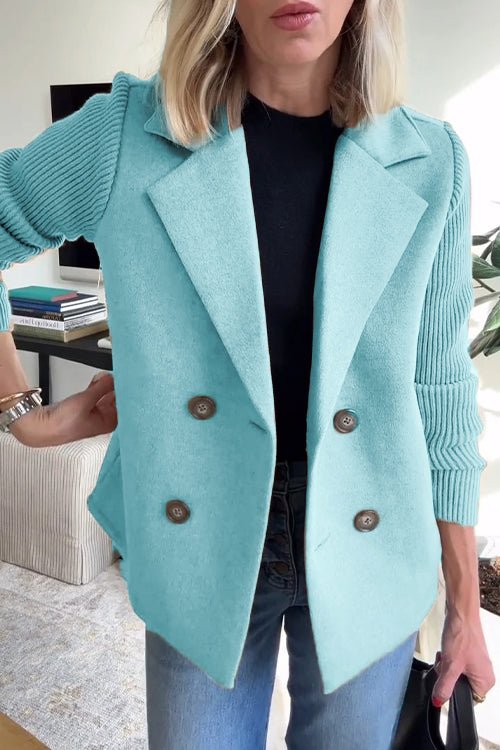 Kittiya – Eleganter Strickblazer Mit Langen Ärmeln