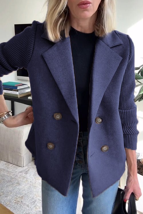 Kittiya – Eleganter Strickblazer Mit Langen Ärmeln