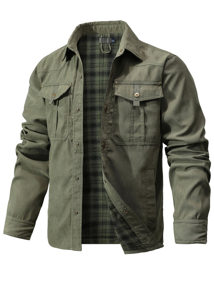 Evrypidis - Lässige Langarm-Cargo-Jacke