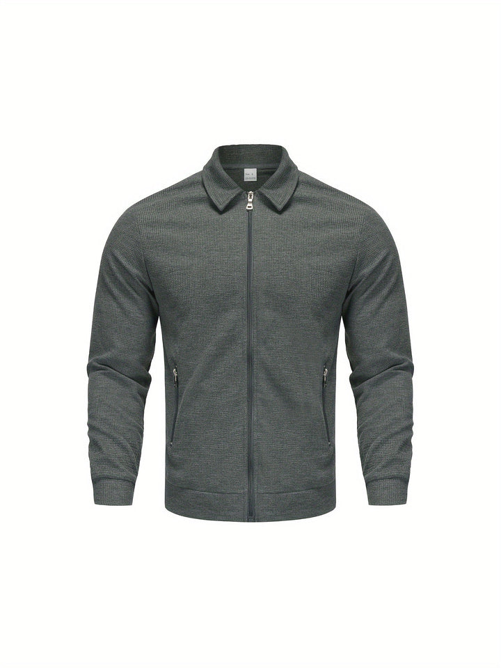 Marvin – Lässige Polyester Jacke Mit Reißverschluss