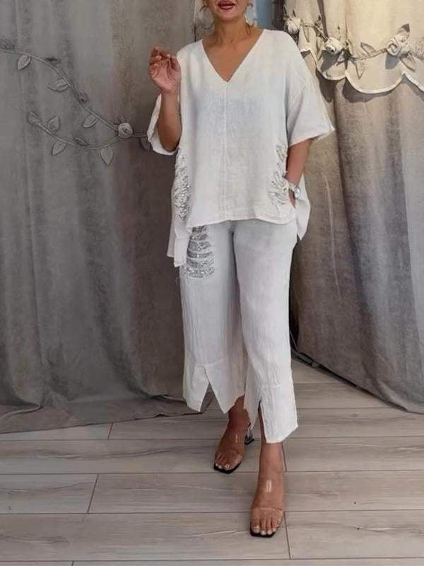 Ebony - Zweiteiliges Sommer Outfit Setzen