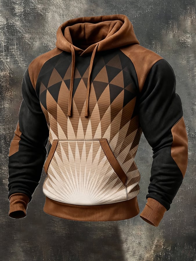 Nicholls – Lässiges Sweatshirt Mit Langen Ärmeln Und Farbblock Drucken