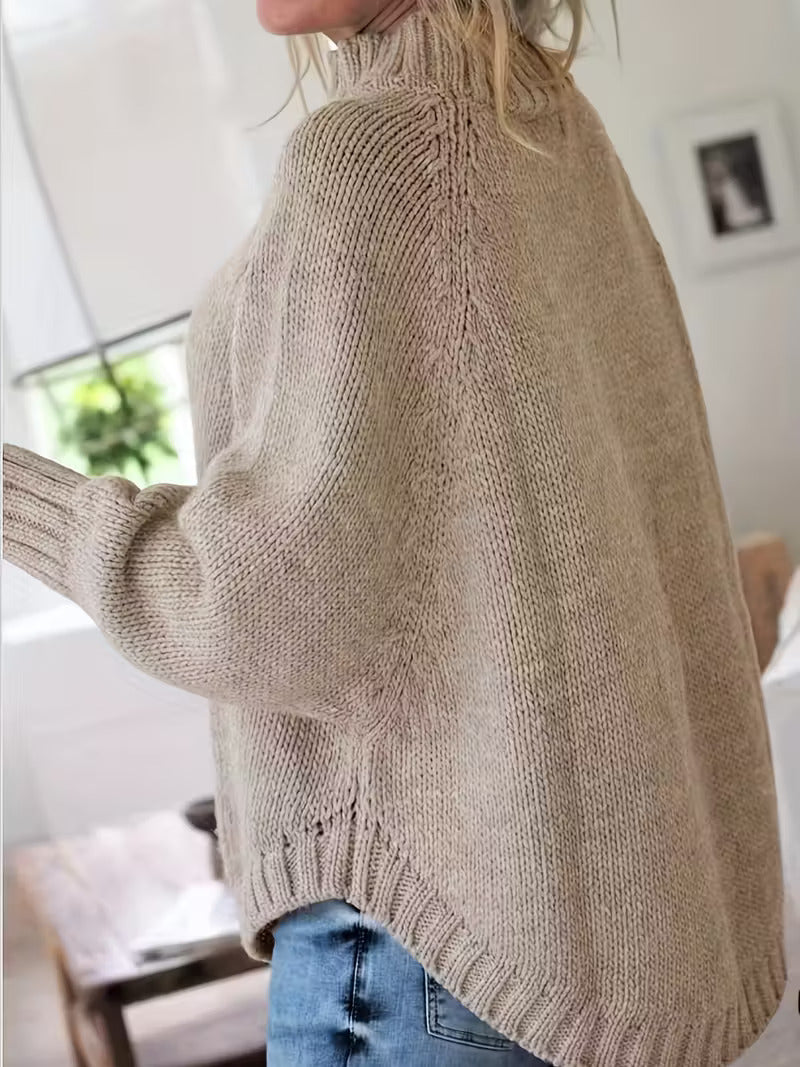Pamella – Übergröße Pullover Mit Zopfmuster