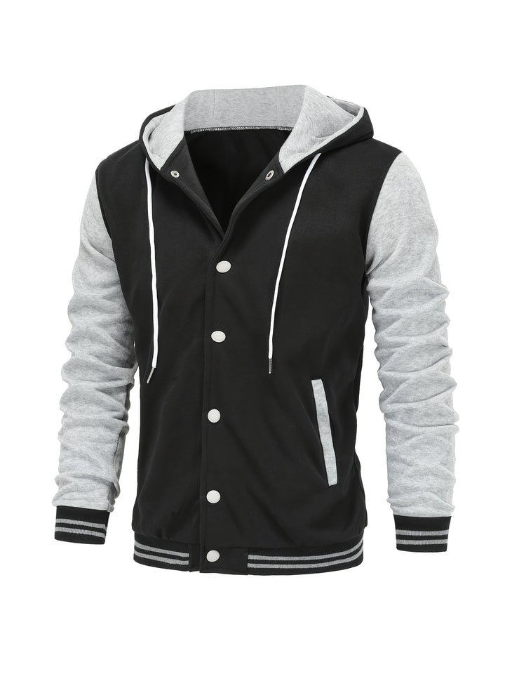 Askhat - Langärmelige Baseballjacke Mit Kapuze