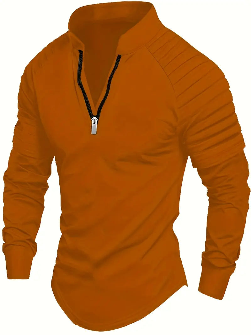 Linwood  - Langärmliges Polo Hemd Mit Reißverschluss