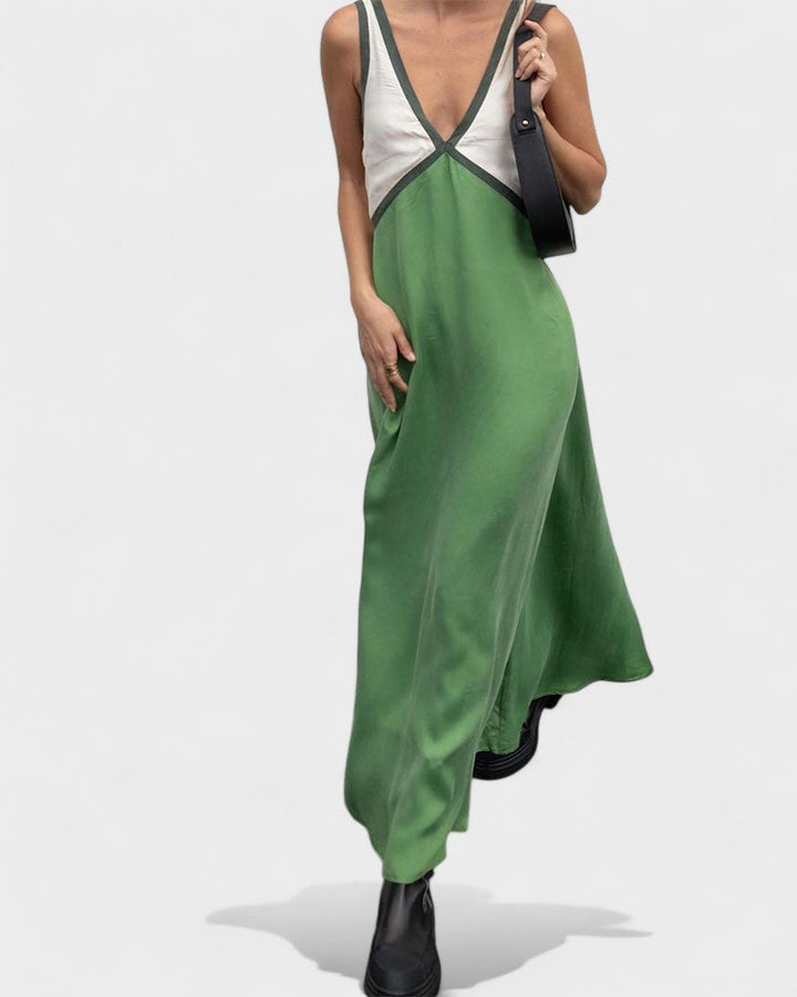 Vida – Elegantes ärmelloses Langes Kleid