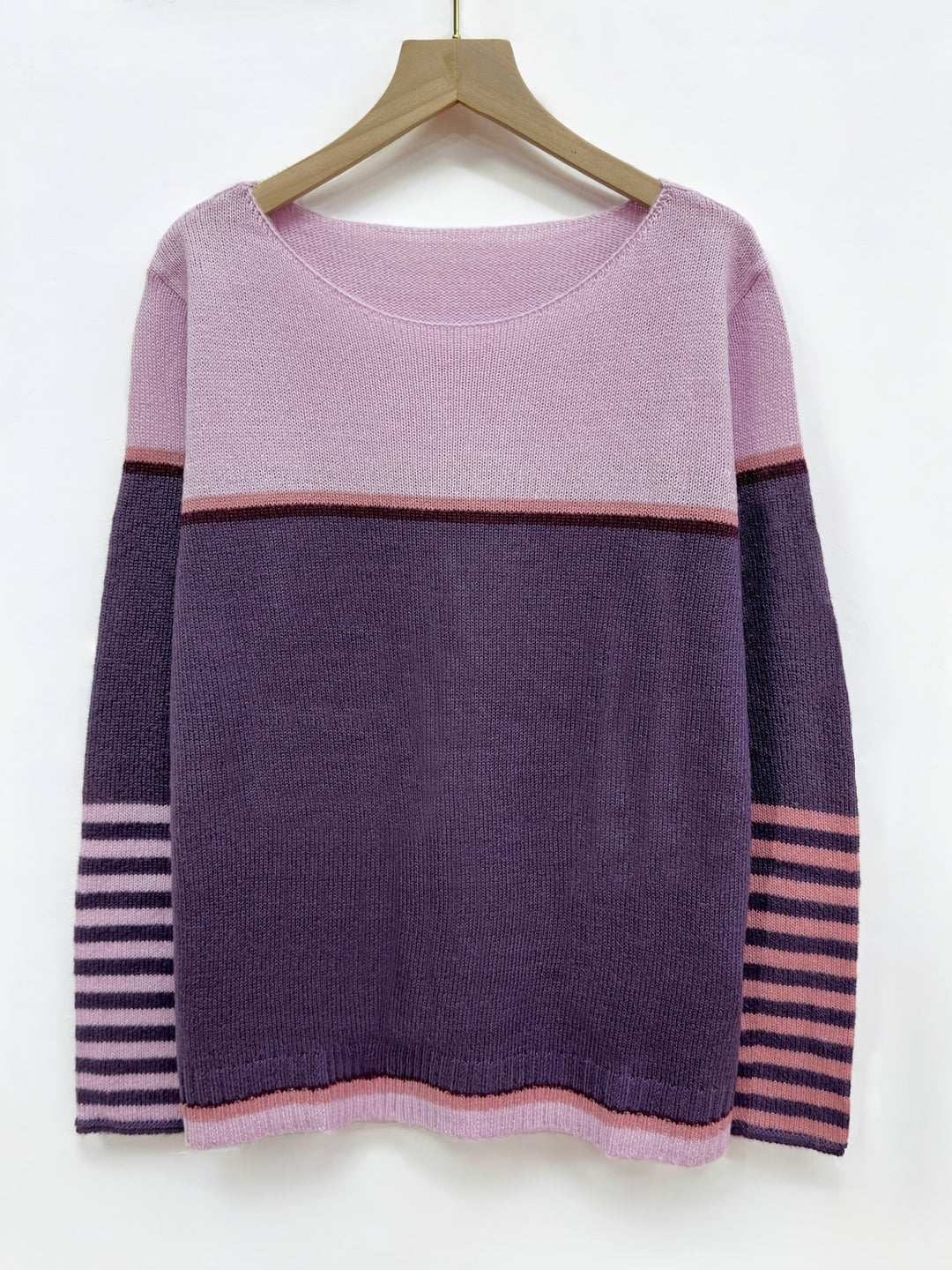 Katharina – Langärmeliger Gestreifter Pullover