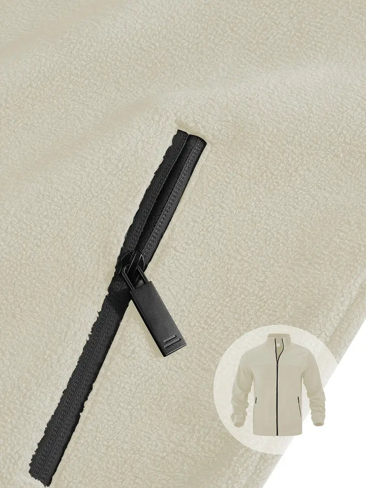 Barron – Lässige Fleece Jacke Mit Reißverschluss Und Tasche