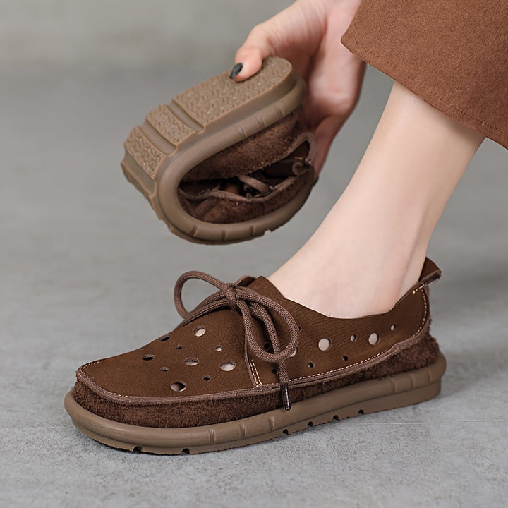 Tamsin – Lässige Rutschfeste Leder Pantoffel