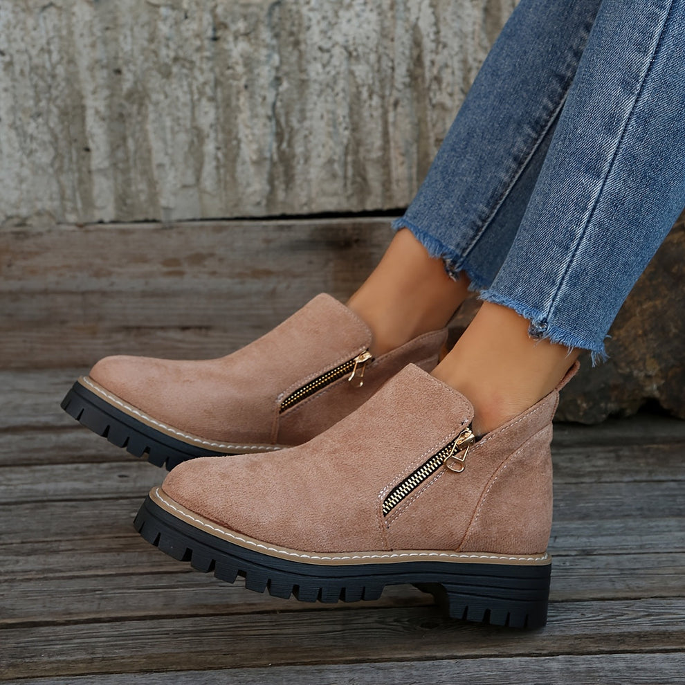 Birgitta - Stiefeletten Mit Seitlichem Reißverschluss