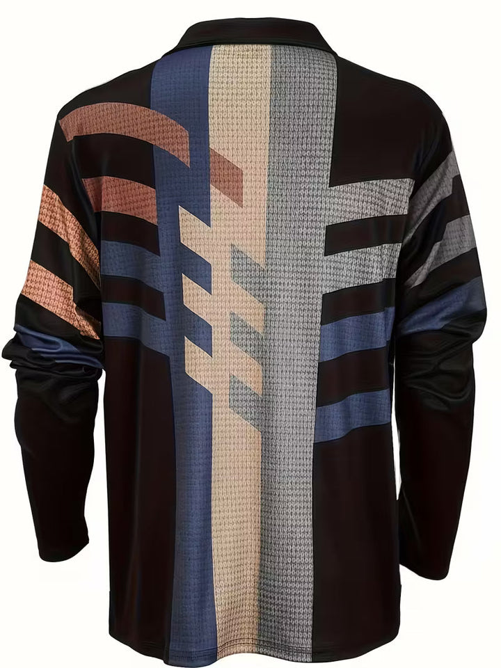 Thomson – Langarm Hemd Mit Halbem Reißverschluss