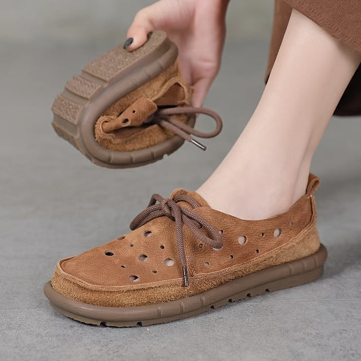 Tamsin – Lässige Rutschfeste Leder Pantoffel