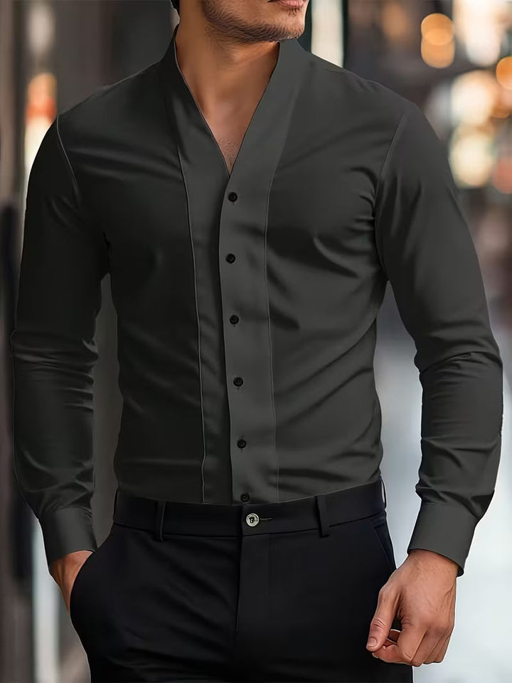 Abnar – Langarmhemd Mit Knöpfen