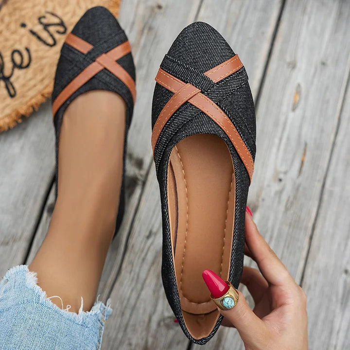 Shakina – Bequeme Schuhe Mit Gekreuzten Riemen