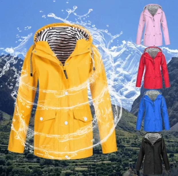 Ilektra – Elegante Langärmelig Wasserdicht KapuzenPullover