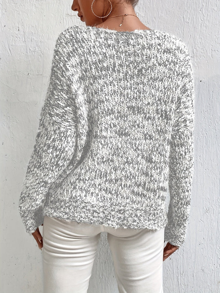 Chryselda – Lässiger Langarm Strickpullover
