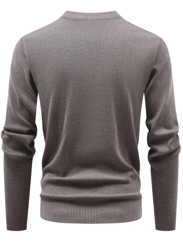 Yoann – Strick Pullover Mit Viertelreißverschluss