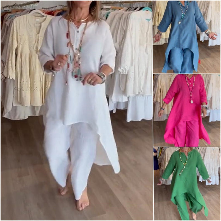 Freida - Lässig Leinen Kleid