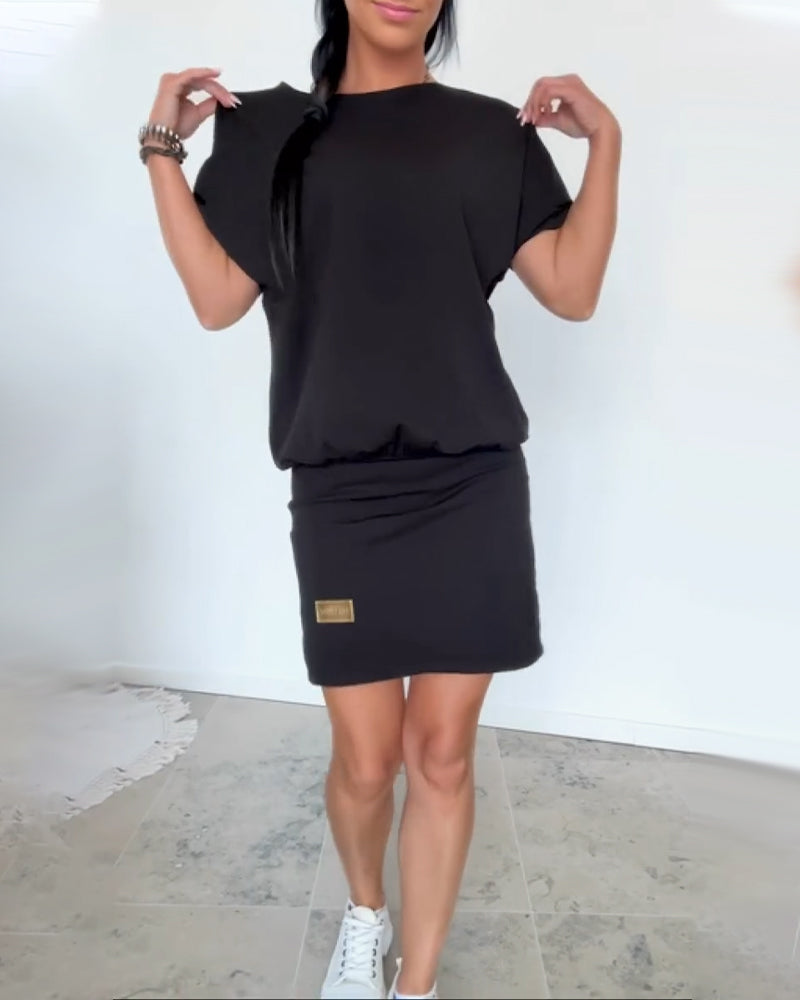Ulrika - Kurzen Ärmeln Minikleid