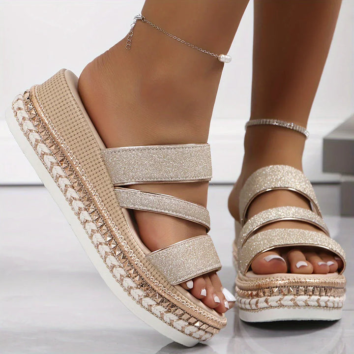 Oksana – Bequeme Sandalette Mit Hohem Absatz