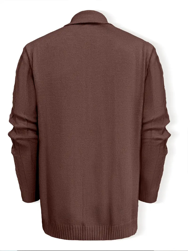 Hatem - Lässiger Strickcardigan Mit Langen Ärmeln