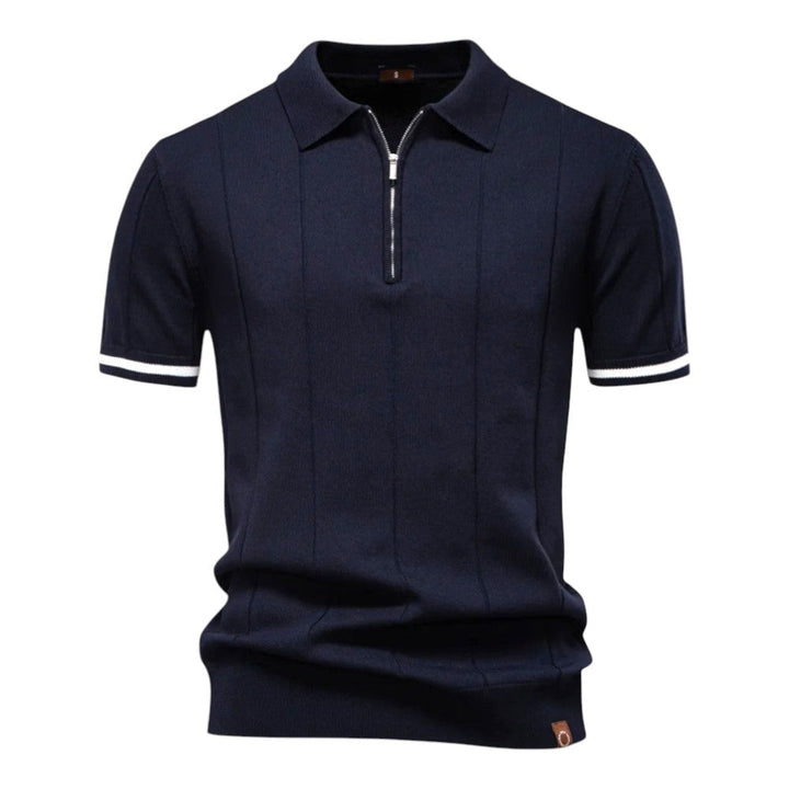 Johncena – Lässiges Polohemd Mit Reißverschluss Im Sportstil