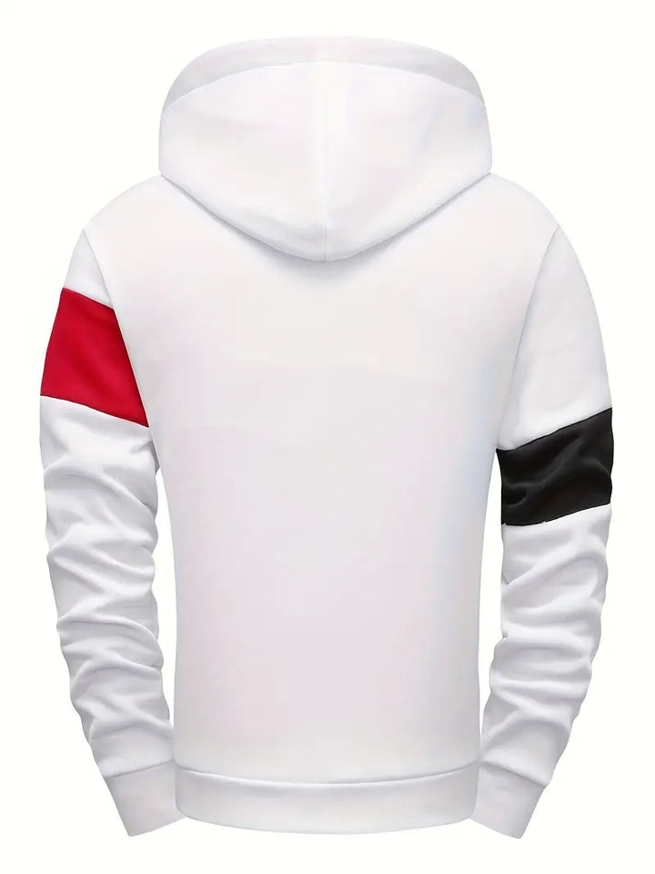 Tigran - Stylischer Flickwerk-Kapuzenpullover