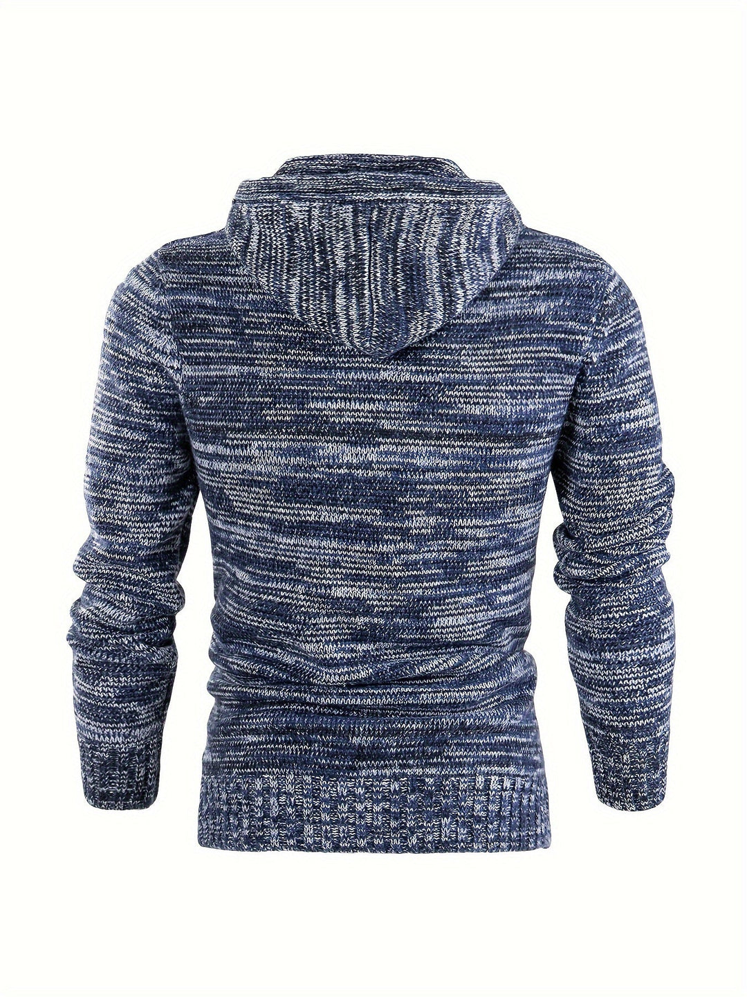 Damiaan – Lässiger Langarm Strick Kapuzenpullover