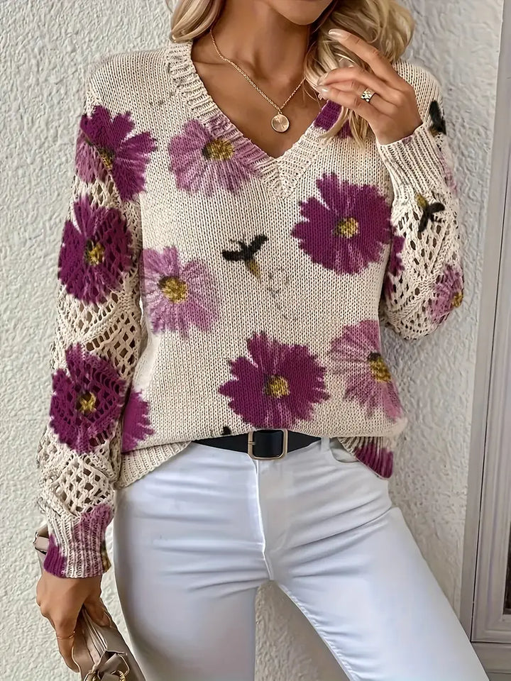 Tatyana - Stilvolle Strickjacke Mit V-Ausschnitt