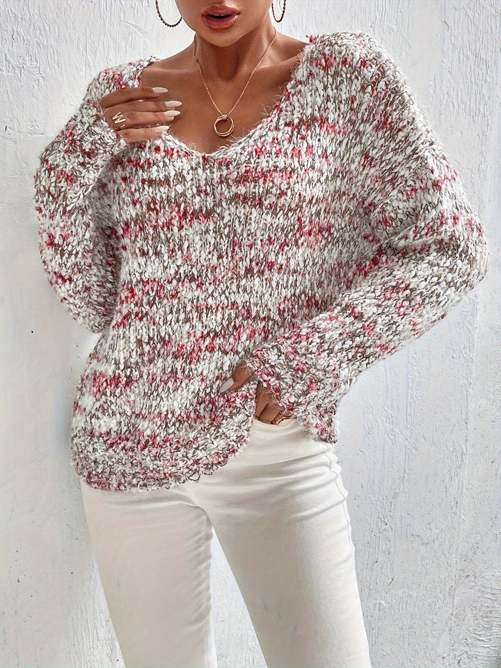 Chryselda – Lässiger Langarm Strickpullover