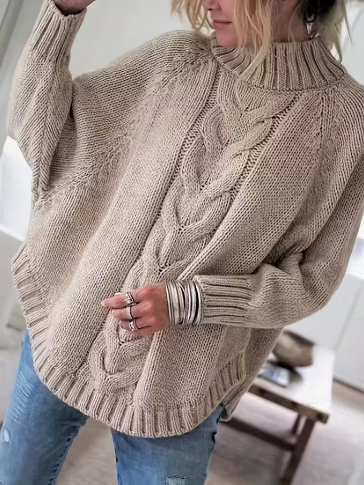 Pamella – Übergröße Pullover Mit Zopfmuster