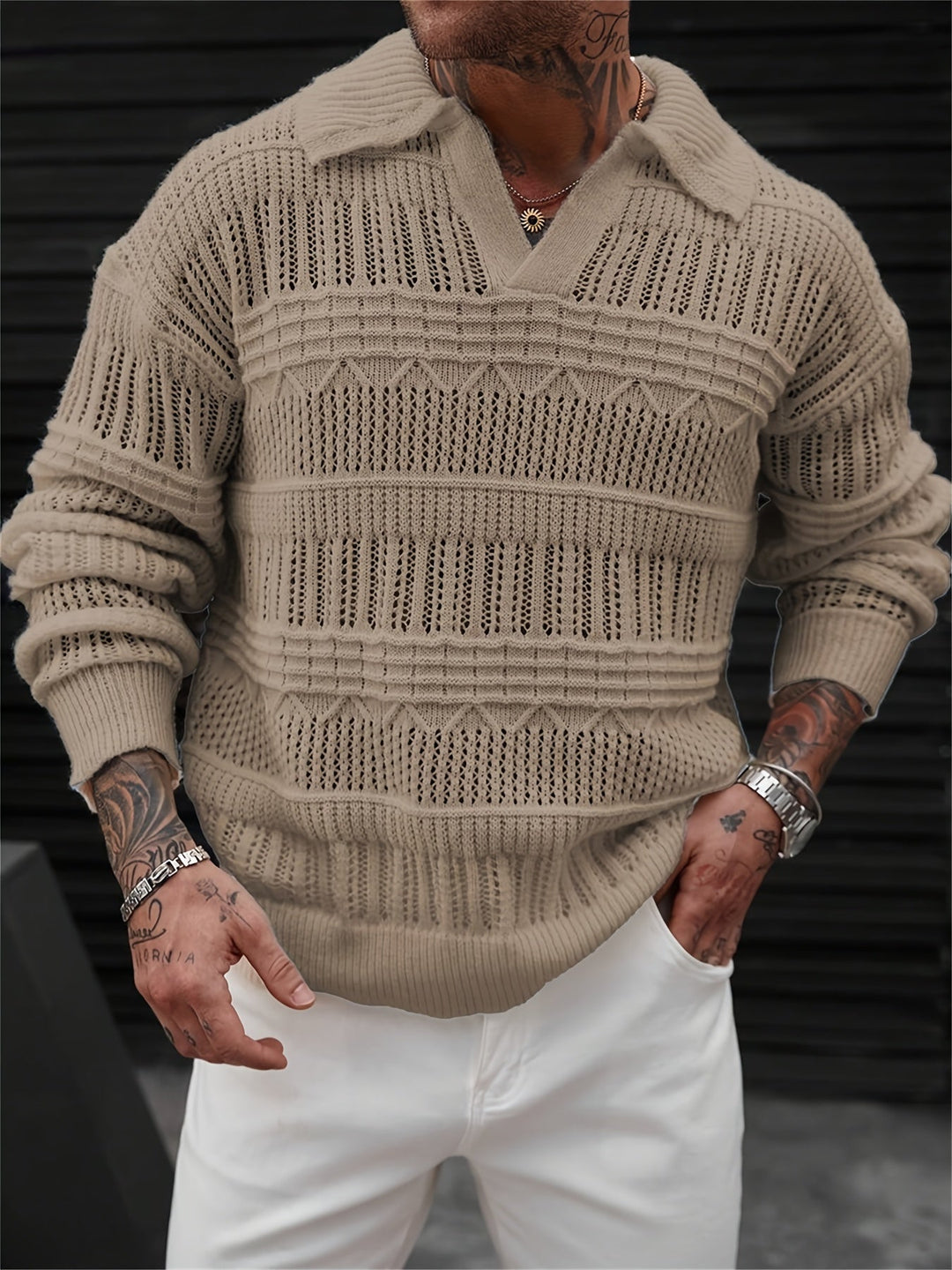 Wesley – Langarmpullover Mit Schneiden Raus Entwurf