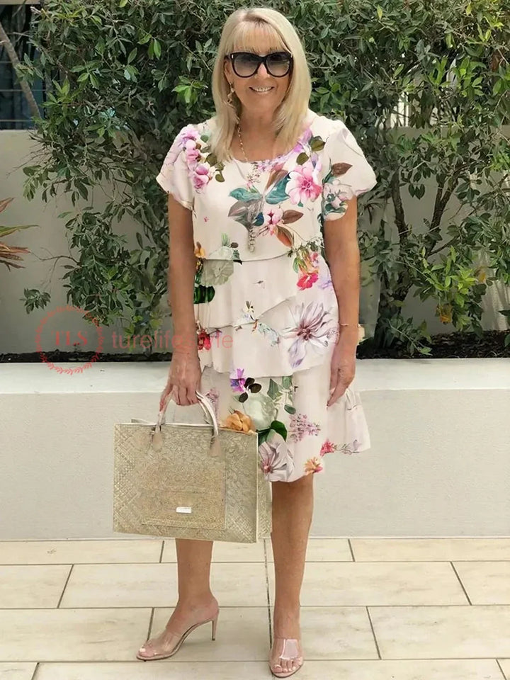 Gilla - Multi Pflanze Kaskadierung Blumen Kleid
