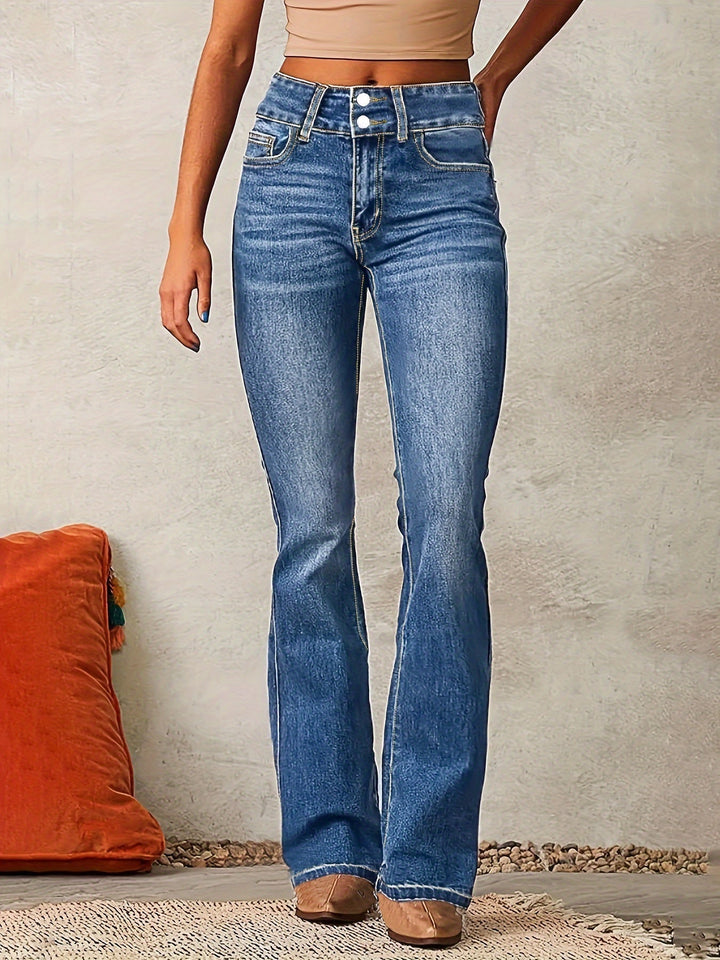 Andiara – Jeans Mit Hoher Taille Und Ausgestelltem Bein
