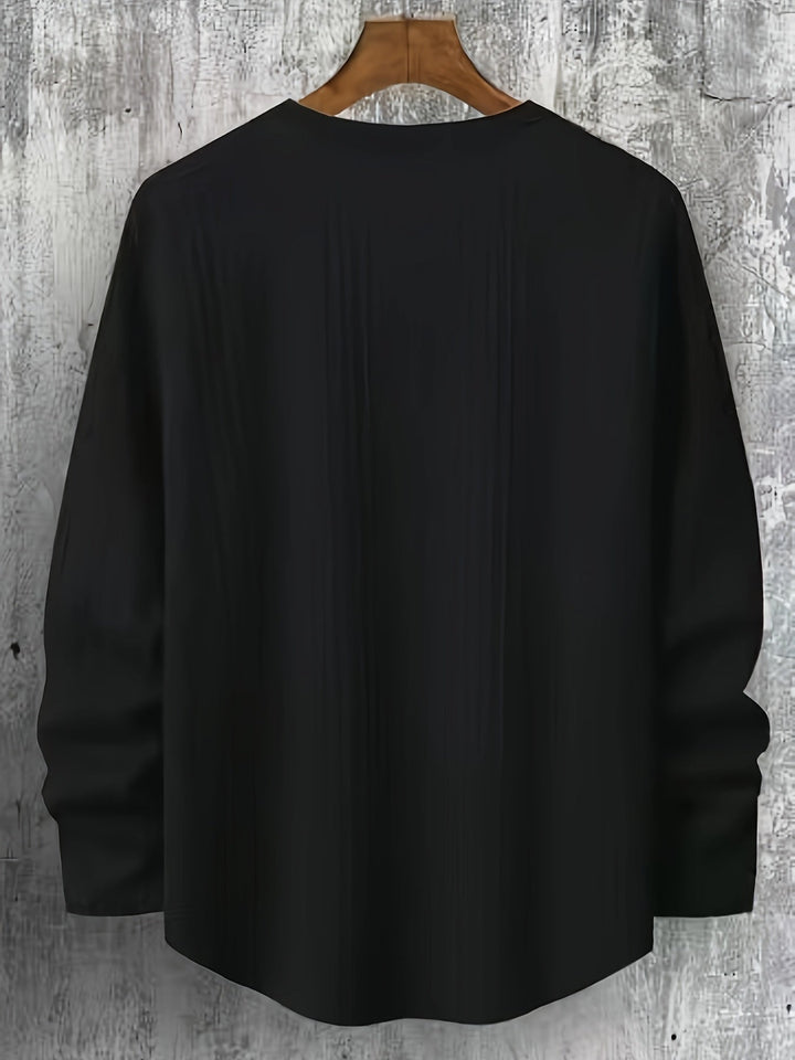 Lyman – Langarm Kapuzenpullover Mit Geometrischem Muster