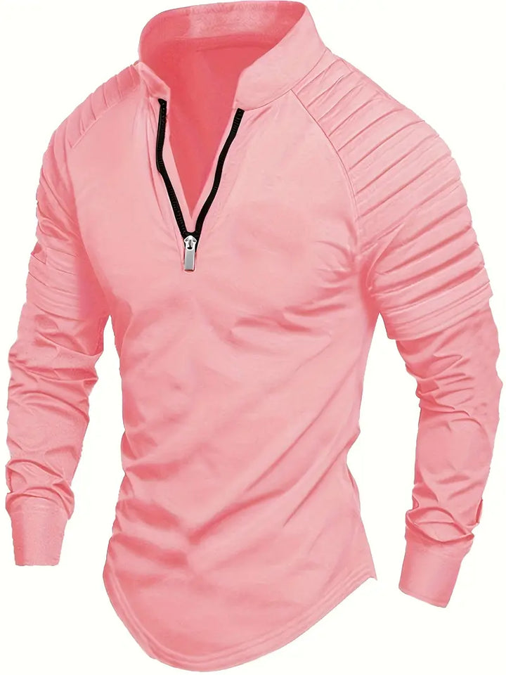 Linwood  - Langärmliges Polo Hemd Mit Reißverschluss