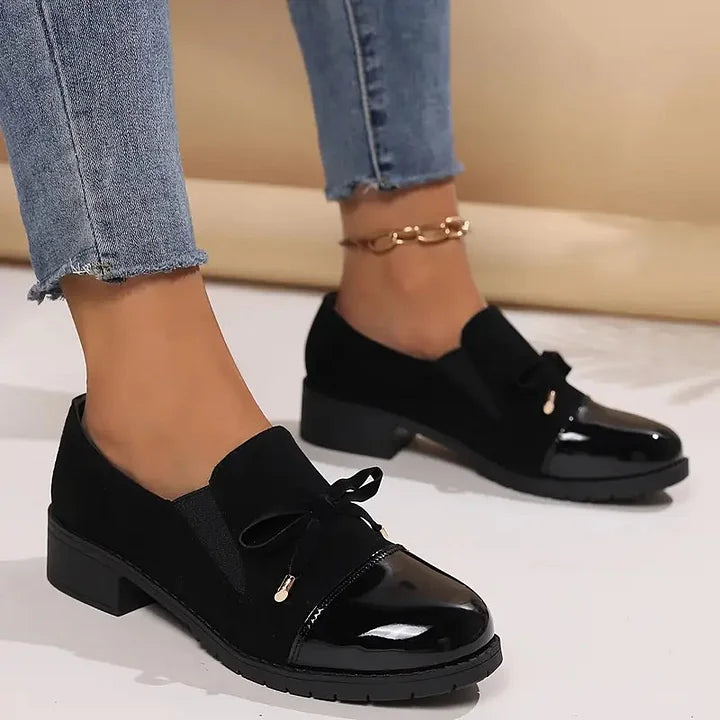 Marvina - Eleganter Loafer Mit Schleifenakzent Und Runder Spitze
