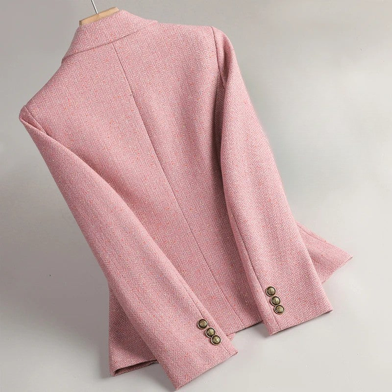 Cesira – Tweedblazer Mit Fischgrätenmuster