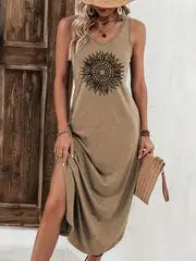 Brandy – Stilvolles, Armelloses Maxikleid