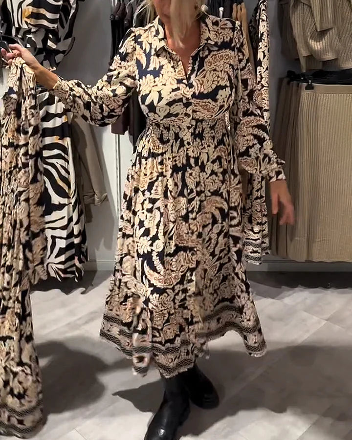 Merle – Modisches Kleid Mit Muster