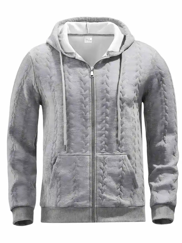 Philipp – Lässiger Kapuzenpullover Mit Reißverschluss Und Langen Ärmeln